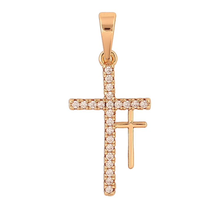 Кулон Xuping цвет Позолота 18K "Крест с кристаллами" для цепочки до 6мм фото №25 Кулон Xuping цвет Позолота 18K "Крест с кристаллами" для цепочки до 6мм фото №25