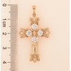 Кулон Xuping цвет Позолота 18K "Крест с кристаллами" для цепочки до 5мм фото №2 Кулон Xuping цвет Позолота 18K "Крест с кристаллами" для цепочки до 5мм фото №2
