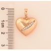 Кулон Xuping цвет Позолота 18K "Сердечко с кристаллами" для цепочки до 6мм фото №2 Кулон Xuping цвет Позолота 18K "Сердечко с кристаллами" для цепочки до 6мм фото №2