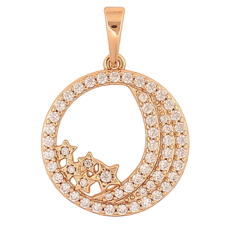 Кулон Xuping цвет Позолота 18K "Узор с инкрустацией кристаллами" для цепочки до 6мм фото №13