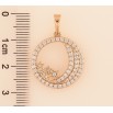 Кулон Xuping цвет Позолота 18K "Узор с инкрустацией кристаллами" для цепочки до 6мм фото №2