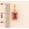 Кулон Xuping цвет Позолота 18K "Красный кристалл в обрамлении" для цепочки до 5мм фото №2 Кулон Xuping цвет Позолота 18K "Красный кристалл в обрамлении" для цепочки до 5мм фото №2