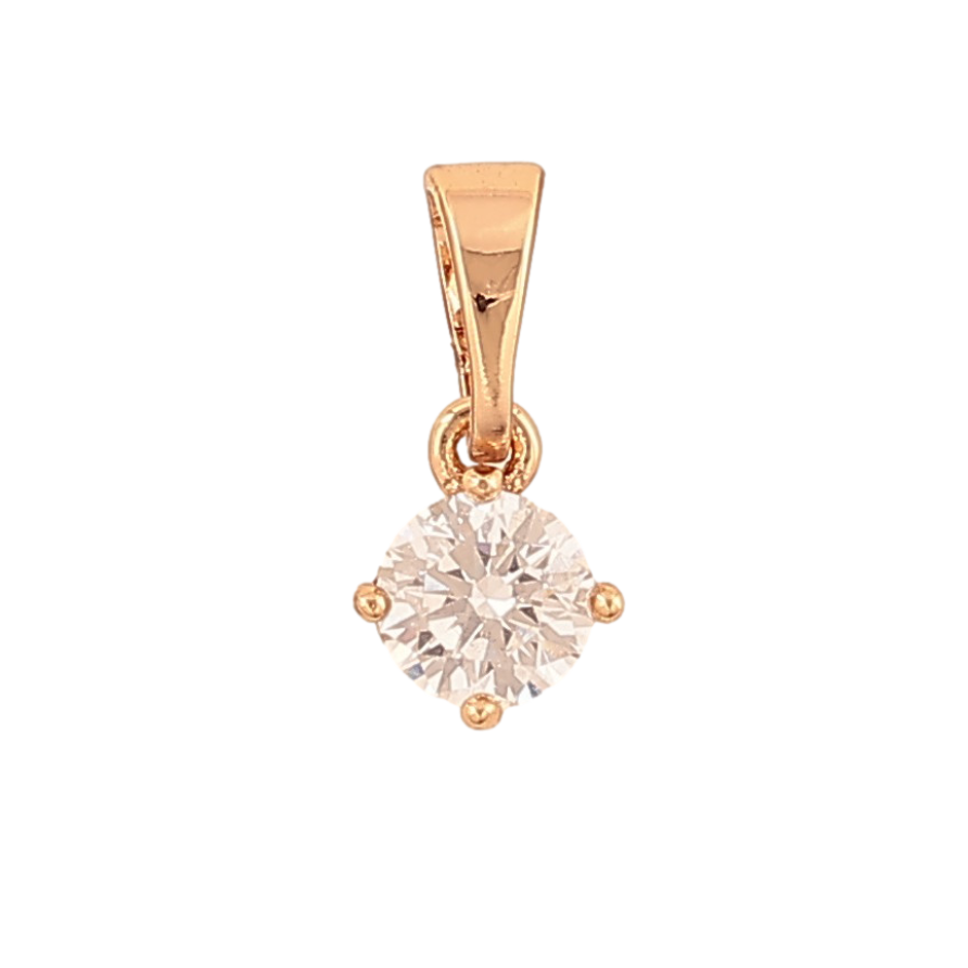 Кулон Xuping цвет Позолота 18K "Кристалл, ø 5мм" для цепочки до 5мм фото №1 Кулон Xuping цвет Позолота 18K "Кристалл, ø 5мм" для цепочки до 5мм фото №1