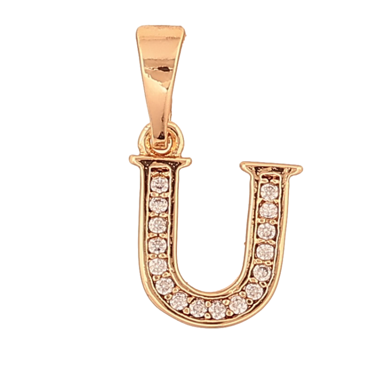 Кулон Xuping цвет Позолота 18K "Буква U с кристаллами" для цепочки до 5мм фото №8 Кулон Xuping цвет Позолота 18K "Буква U с кристаллами" для цепочки до 5мм фото №8