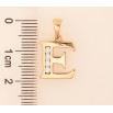 Кулон Xuping цвет Позолота 18K "Буква E" для цепочки до 5мм фото №2 Кулон Xuping цвет Позолота 18K "Буква E" для цепочки до 5мм фото №2