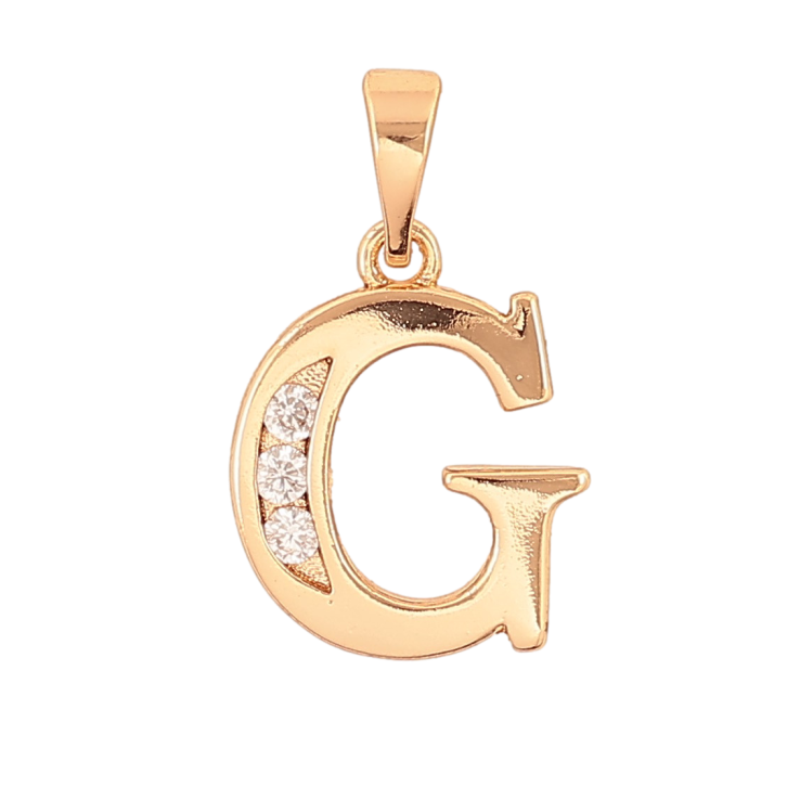 Кулон Xuping цвет Позолота 18K "Буква G" для цепочки до 5мм фото №12