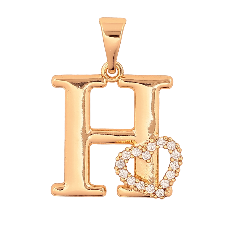 Кулон Xuping колір Позолота 18K "Літера H з серцем" для ланцюжка до 7мм фото №17 Кулон Xuping колір Позолота 18K "Літера H з серцем" для ланцюжка до 7мм фото №17