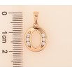 Кулон Xuping цвет Позолота 18K "Буква O" для цепочки до 5мм фото №2 Кулон Xuping цвет Позолота 18K "Буква O" для цепочки до 5мм фото №2