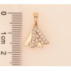 Кулон Xuping цвет Позолота 18K "Буква А" для цепочки до 5мм фото №2 Кулон Xuping цвет Позолота 18K "Буква А" для цепочки до 5мм фото №2