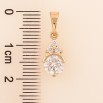 Кулон Xuping цвет Позолота 18K "Кристальный блеск" для цепочки до 5мм фото №2 Кулон Xuping цвет Позолота 18K "Кристальный блеск" для цепочки до 5мм фото №2