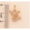 Кулон Xuping цвет Позолота 18K "Лисичка с кристаллами" для цепочки до 5мм фото №2 Кулон Xuping цвет Позолота 18K "Лисичка с кристаллами" для цепочки до 5мм фото №2