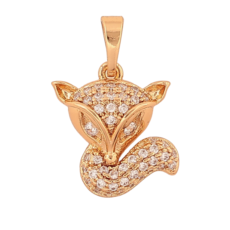 Кулон Xuping цвет Позолота 18K "Лисичка с кристаллами" для цепочки до 5мм фото №15