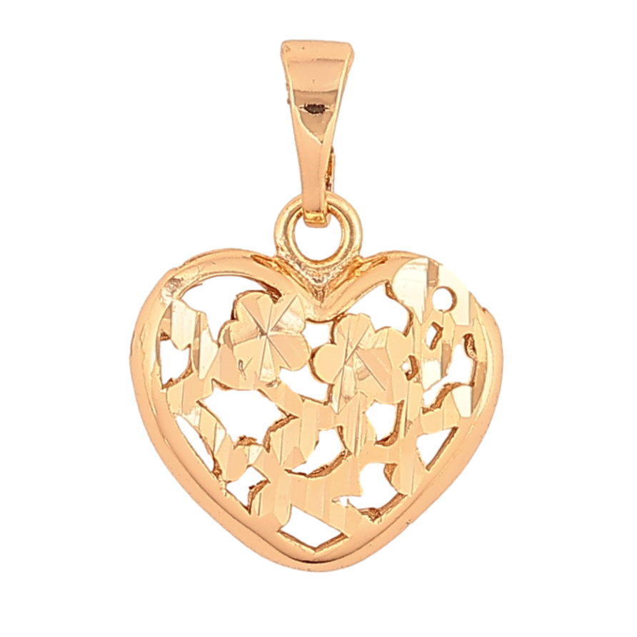 Кулон Xuping колір Позолота 18K "Сердечко" для ланцюжка до 5мм фото №1 Кулон Xuping колір Позолота 18K "Сердечко" для ланцюжка до 5мм фото №1