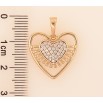 Кулон Xuping цвет Позолота 18K "Сердечко с инкрустацией кристаллами" для цепочки до 6мм фото №2 Кулон Xuping цвет Позолота 18K "Сердечко с инкрустацией кристаллами" для цепочки до 6мм фото №2