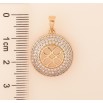 Кулон Xuping цвет Позолота 18K "Узор с инкрустацией кристаллами" для цепочки до 5мм фото №2 Кулон Xuping цвет Позолота 18K "Узор с инкрустацией кристаллами" для цепочки до 5мм фото №2