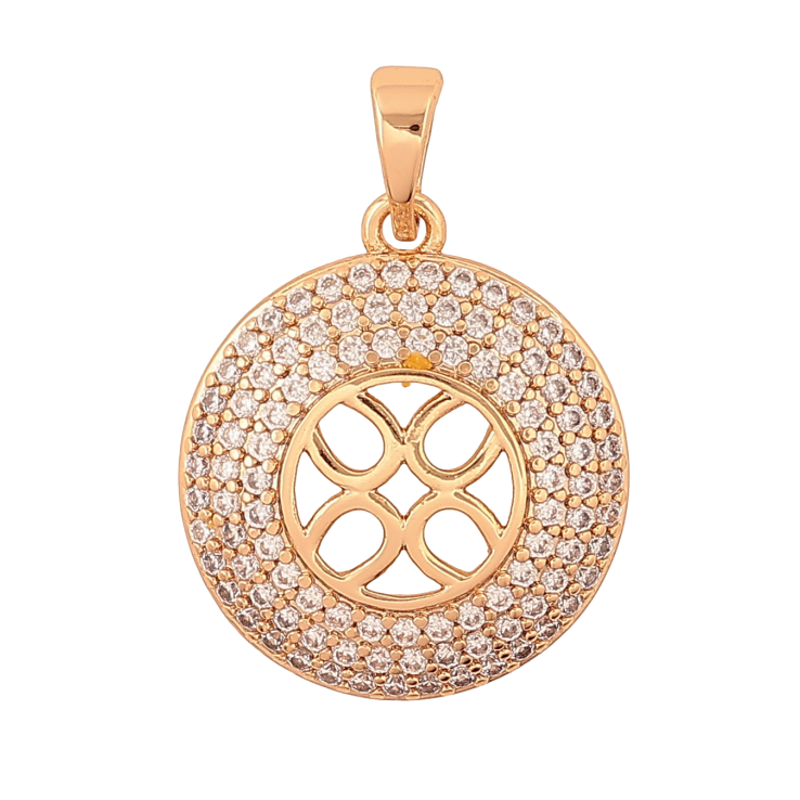 Кулон Xuping цвет Позолота 18K "Узор с инкрустацией кристаллами" для цепочки до 5мм фото №22 Кулон Xuping цвет Позолота 18K "Узор с инкрустацией кристаллами" для цепочки до 5мм фото №22