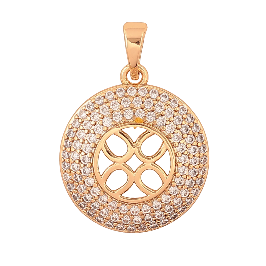 Кулон Xuping цвет Позолота 18K "Узор с инкрустацией кристаллами" для цепочки до 5мм фото №1 Кулон Xuping цвет Позолота 18K "Узор с инкрустацией кристаллами" для цепочки до 5мм фото №1