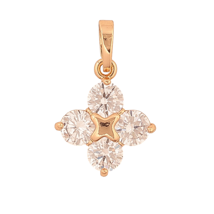 Кулон Xuping цвет Позолота 18K "Кристальный цветочек" для цепочки до 5мм фото №24