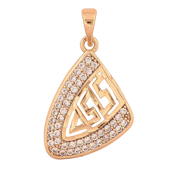 Кулон Xuping цвет Позолота 18K "Узор с кристаллами" для цепочки до 5мм фото №17
