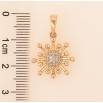 Кулон Xuping цвет Позолота 18K "Узор с кристаллами" для цепочки до 6мм фото №2