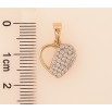 Кулон Xuping цвет Позолота 18K "Сердечко с инкрустацией кристаллами" для цепочки до 5мм фото №2 Кулон Xuping цвет Позолота 18K "Сердечко с инкрустацией кристаллами" для цепочки до 5мм фото №2