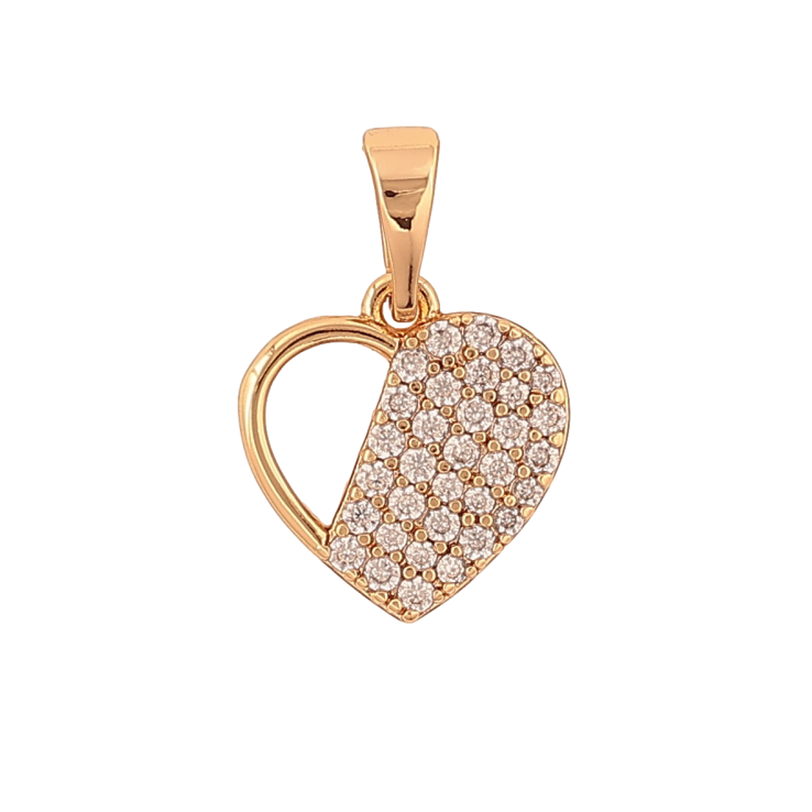 Кулон Xuping цвет Позолота 18K "Сердечко с инкрустацией кристаллами" для цепочки до 5мм фото №6 Кулон Xuping цвет Позолота 18K "Сердечко с инкрустацией кристаллами" для цепочки до 5мм фото №6