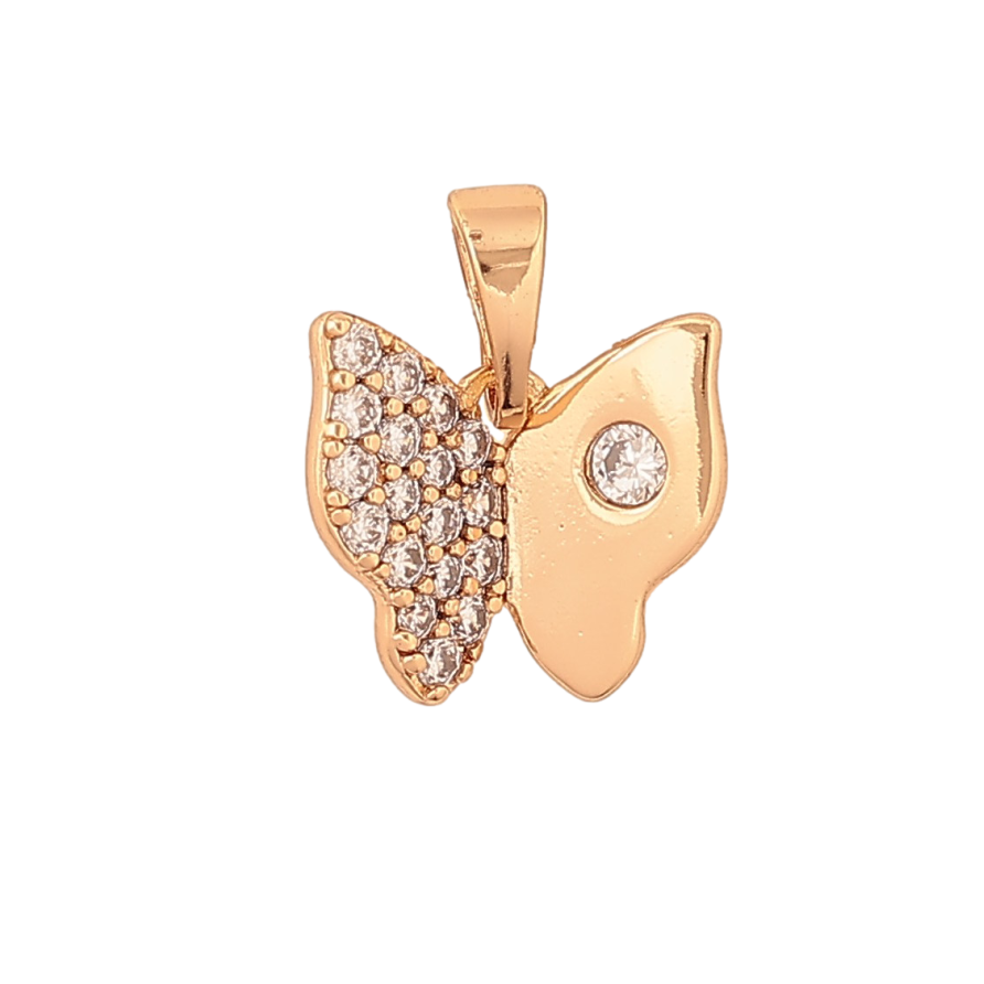 Кулон Xuping цвет Позолота 18K "Бабочка с кристаллами" для цепочки до 5мм фото №1 Кулон Xuping цвет Позолота 18K "Бабочка с кристаллами" для цепочки до 5мм фото №1