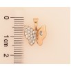 Кулон Xuping цвет Позолота 18K "Бабочка с кристаллами" для цепочки до 5мм фото №2 Кулон Xuping цвет Позолота 18K "Бабочка с кристаллами" для цепочки до 5мм фото №2