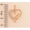 Кулон Xuping цвет Позолота 18K "Сердечко с надписью Мама" для цепочки до 6мм фото №2 Кулон Xuping цвет Позолота 18K "Сердечко с надписью Мама" для цепочки до 6мм фото №2