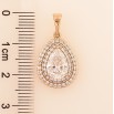 Кулон Xuping цвет Позолота 18K "Капелька с инкрустацией кристаллами" для цепочки до 5мм фото №2 Кулон Xuping цвет Позолота 18K "Капелька с инкрустацией кристаллами" для цепочки до 5мм фото №2