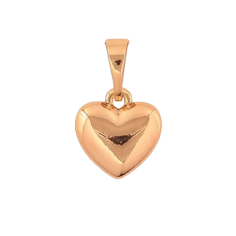 Кулон Xuping колір Позолота 18K "Сердечко, 9х10мм" для ланцюжка до 5мм фото №3 Кулон Xuping колір Позолота 18K "Сердечко, 9х10мм" для ланцюжка до 5мм фото №3