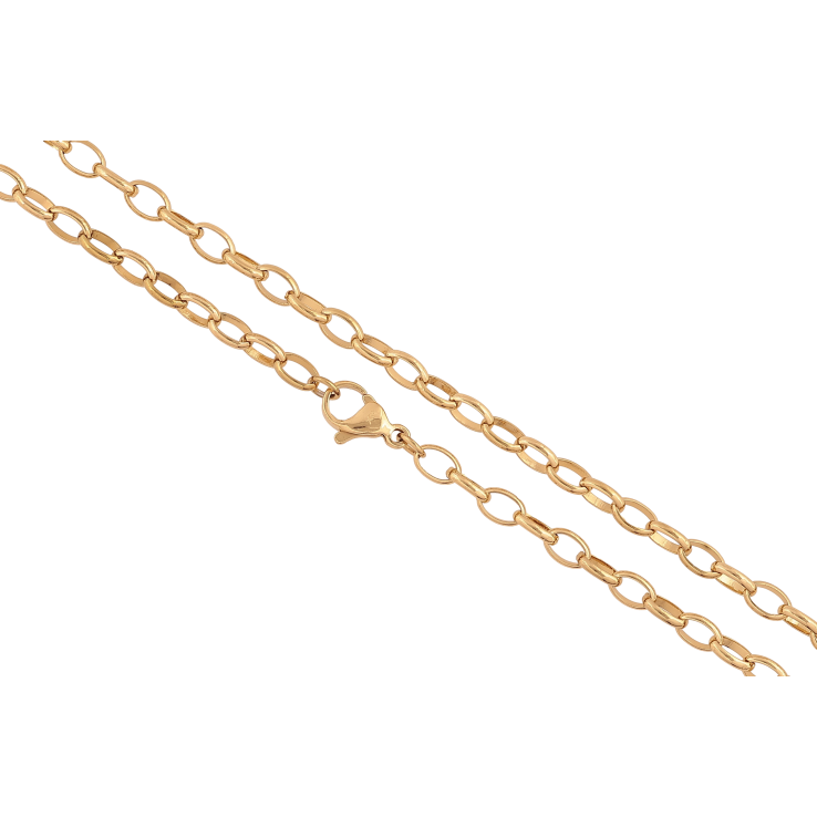Цепочка Xuping ТТМ Stainless Steel цвет 14К "Плетение Якорное" длина 45см х 4мм фото №6