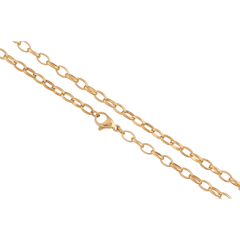Ланцюжок Xuping ТТМ Stainless Steel колір 14К "Плетіння Якірне" довжина 45см х 4мм фото №16 Ланцюжок Xuping ТТМ Stainless Steel колір 14К "Плетіння Якірне" довжина 45см х 4мм фото №16