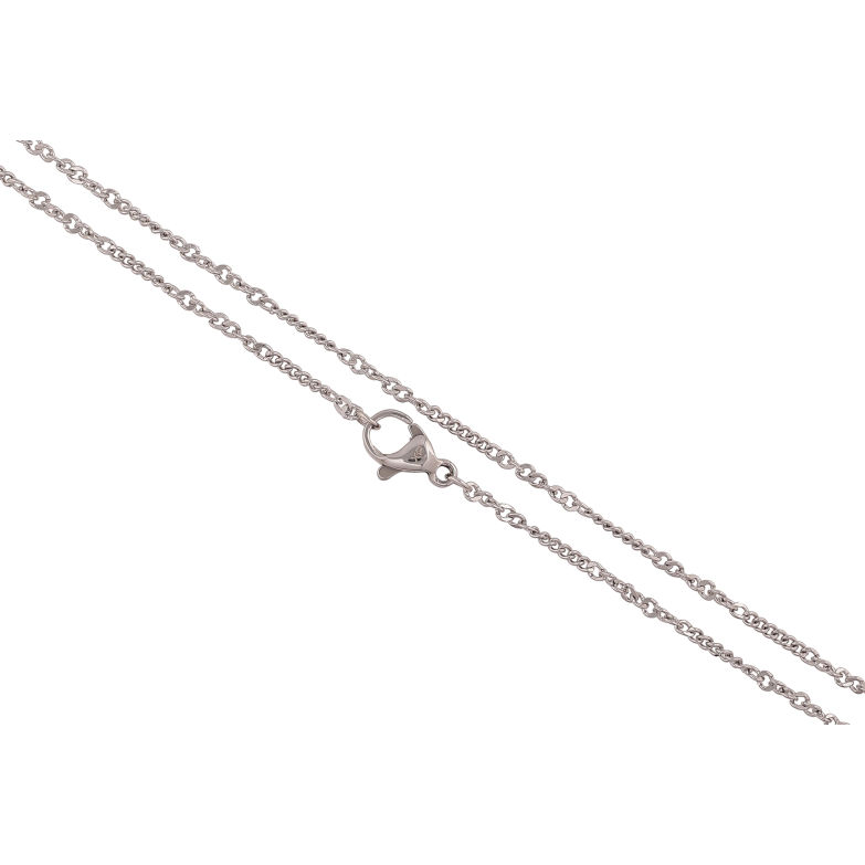 Ланцюжок Xuping ТТМ Stainless Steel колір Родій "Плетіння Панцирне комбіноване" довжина 46см х 1.5-2мм фото №9 Ланцюжок Xuping ТТМ Stainless Steel колір Родій "Плетіння Панцирне комбіноване" довжина 46см х 1.5-2мм фото №9