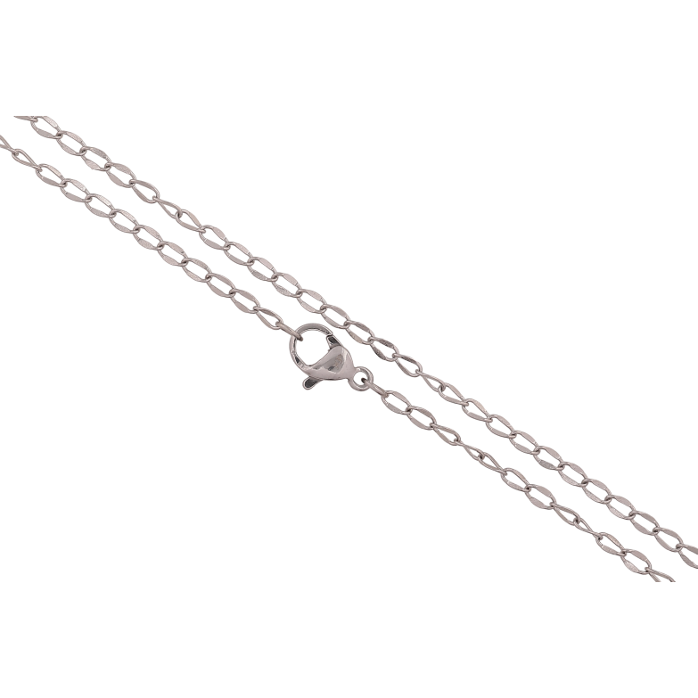 Ланцюжок Xuping ТТМ Stainless Steel колір Родій "Плетіння Панцирне" довжина 45см х 2мм фото №18 Ланцюжок Xuping ТТМ Stainless Steel колір Родій "Плетіння Панцирне" довжина 45см х 2мм фото №18