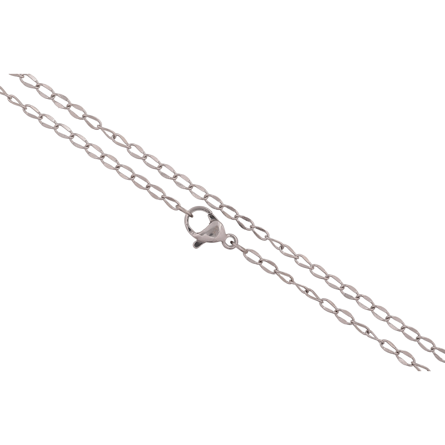 Цепочка Xuping ТТМ Stainless Steel цвет Родий "Плетение Панцирное" длина 45см х 2мм фото №1 Цепочка Xuping ТТМ Stainless Steel цвет Родий "Плетение Панцирное" длина 45см х 2мм фото №1