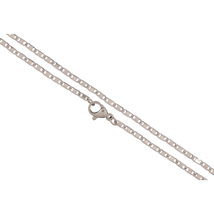 Цепочка Xuping ТТМ Stainless Steel цвет Родий "Плетение Морская цепь" длина 45см х 2мм фото №2