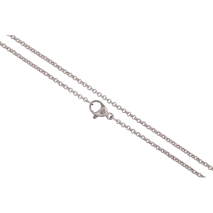 Цепочка Xuping ТТМ Stainless Steel цвет Родий "Плетение Ролло" длина 45см х 2мм фото №16