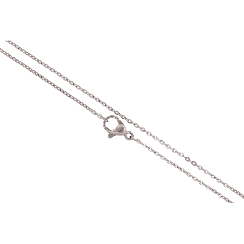 Ланцюжок Xuping ТТМ Stainless Steel колір Родій "Плетіння Якірне" довжина 45см х 1мм фото №2