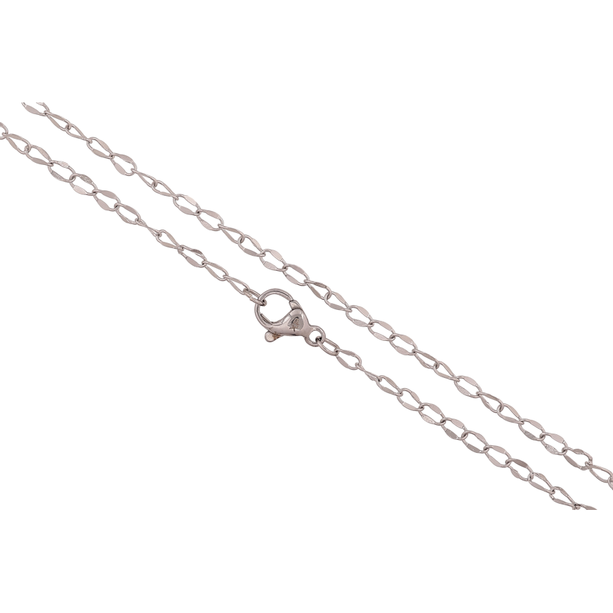 Цепочка Xuping ТТМ Stainless Steel цвет Родий "Плетение Панцирное" длина 45см х 3мм фото №1 Цепочка Xuping ТТМ Stainless Steel цвет Родий "Плетение Панцирное" длина 45см х 3мм фото №1