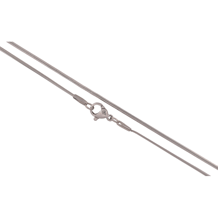Цепочка Xuping ТТМ Stainless Steel цвет Родий "Плетение Снейк" длина 45см х 1.5мм фото №8