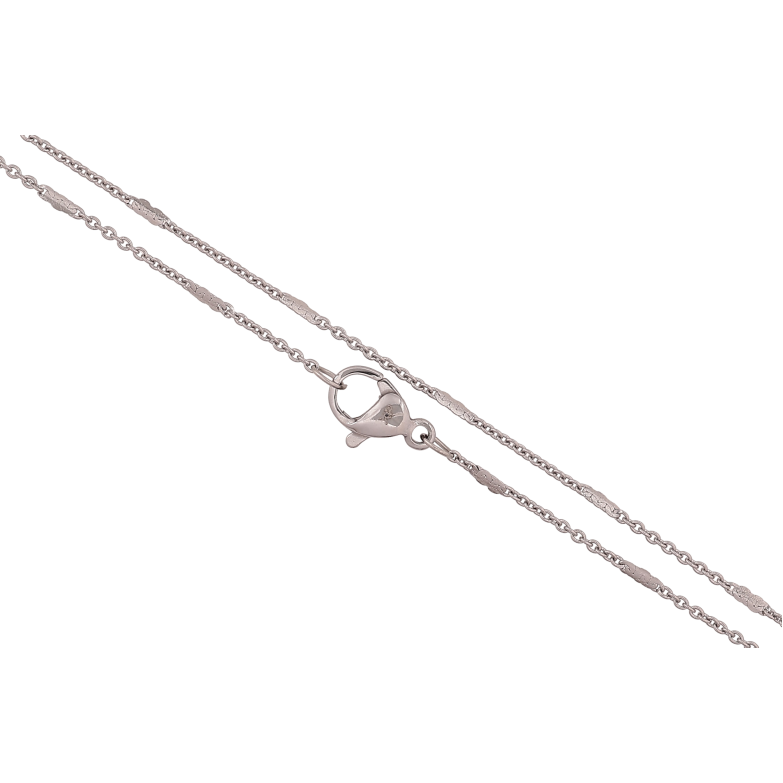Ланцюжок Xuping ТТМ Stainless Steel колір Родій "Плетіння Якірне з прокаткою" довжина 45см х 1мм фото №14 Ланцюжок Xuping ТТМ Stainless Steel колір Родій "Плетіння Якірне з прокаткою" довжина 45см х 1мм фото №14