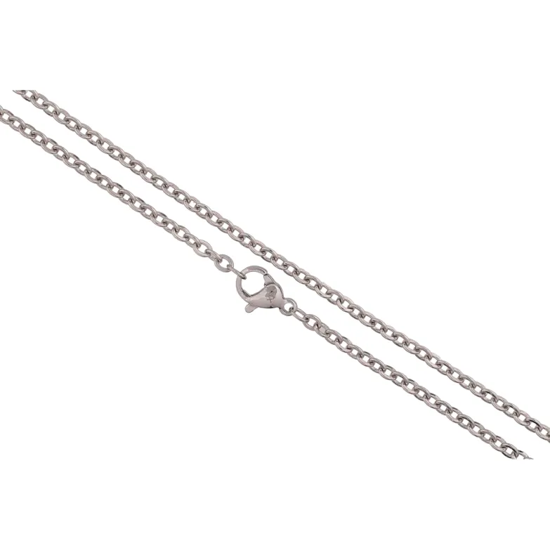 Ланцюжок Xuping ТТМ Stainless Steel колір Родій "Плетіння Якірне з візерунком" довжина 45см х 2.5мм фото №10 Ланцюжок Xuping ТТМ Stainless Steel колір Родій "Плетіння Якірне з візерунком" довжина 45см х 2.5мм фото №10