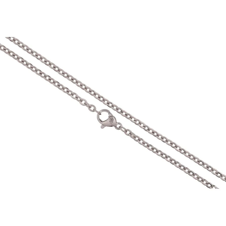 Цепочка Xuping ТТМ Stainless Steel цвет Родий "Плетение Якорное с узором" длина 45см х 2.5мм фото №1 Цепочка Xuping ТТМ Stainless Steel цвет Родий "Плетение Якорное с узором" длина 45см х 2.5мм фото №1