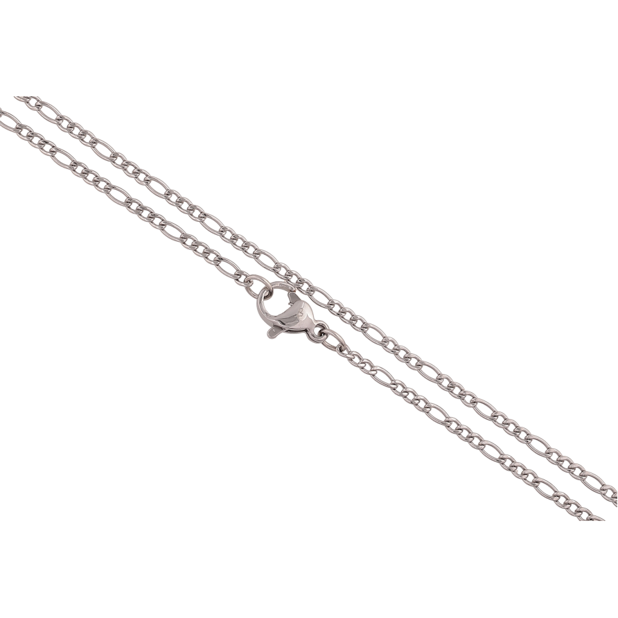 Цепочка Xuping ТТМ Stainless Steel цвет Родий "Плетение Фигаро" длина 45см х 2мм фото №1 Цепочка Xuping ТТМ Stainless Steel цвет Родий "Плетение Фигаро" длина 45см х 2мм фото №1