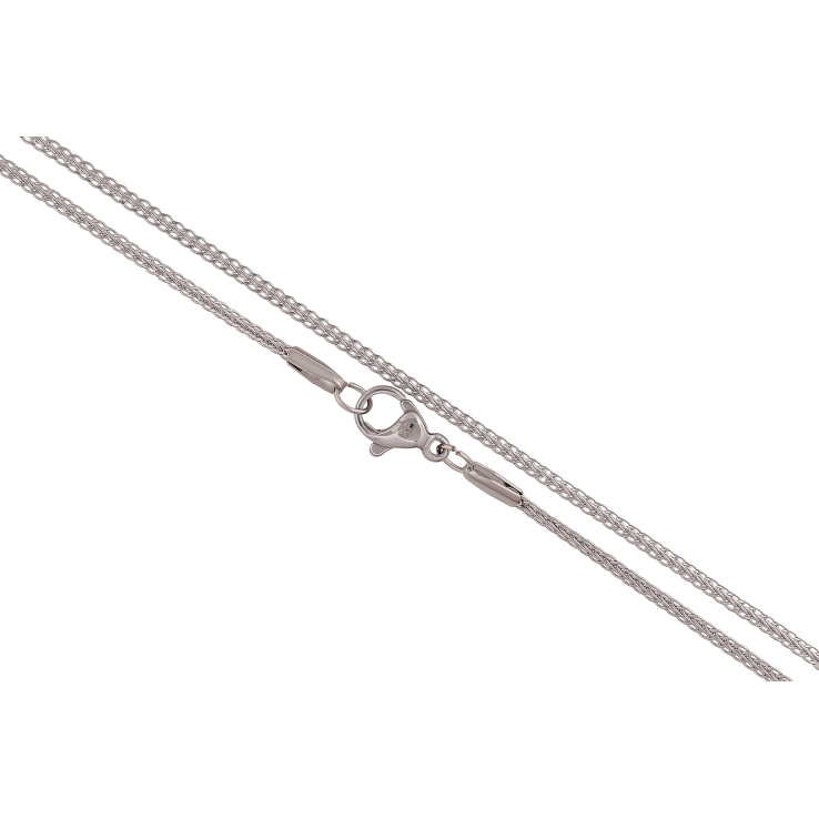 Цепочка Xuping ТТМ Stainless Steel цвет Родий "Плетение Фантазийное" длина 45см х 2мм фото №6