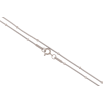 Ланцюжок Xuping ТТМ Stainless Steel колір Родій "Плетіння Кордове" довжина 45см х 1.5мм фото №2 Ланцюжок Xuping ТТМ Stainless Steel колір Родій "Плетіння Кордове" довжина 45см х 1.5мм фото №2