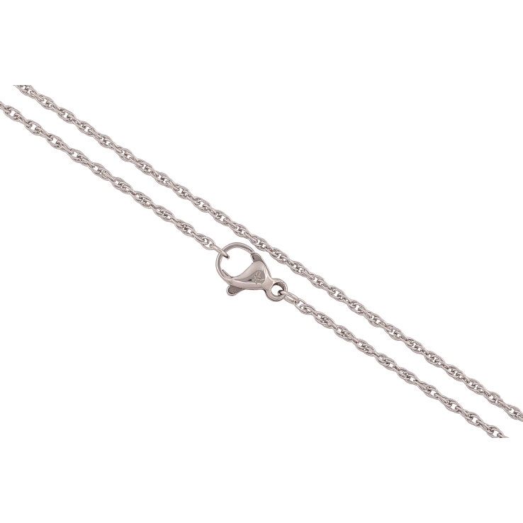 Цепочка Xuping ТТМ Stainless Steel цвет Родий "Плетение Кордовое" длина 45см х 1.5мм фото №24