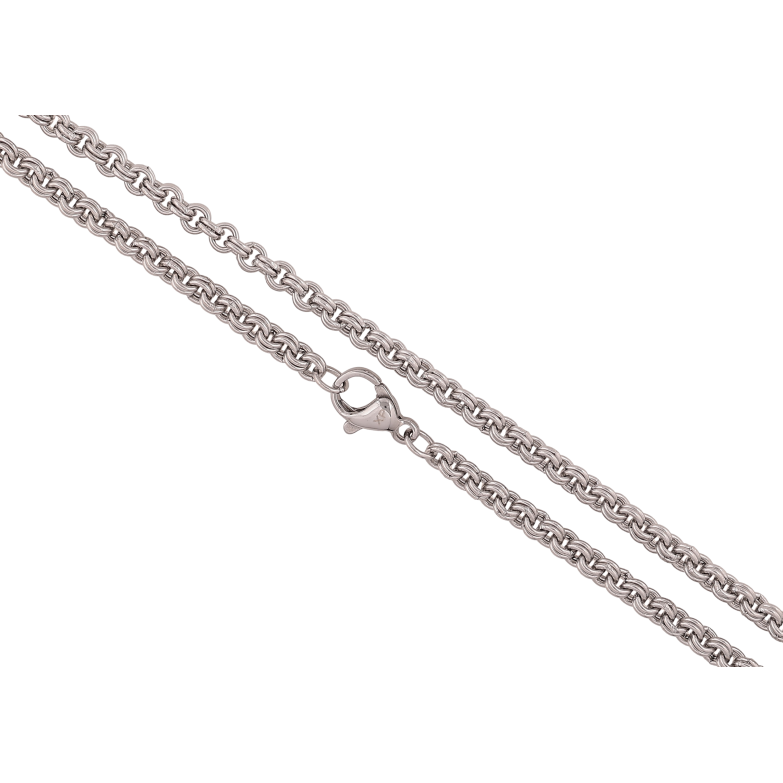 Ланцюжок Xuping ТТМ Stainless Steel колір Родій "Плетіння Ролло" довжина 45см х 3мм фото №7 Ланцюжок Xuping ТТМ Stainless Steel колір Родій "Плетіння Ролло" довжина 45см х 3мм фото №7