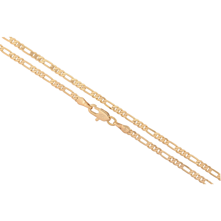 Цепочка Xuping цвет Позолота 14K "Плетение Фигаро" длинна 55см х 3мм фото №7 Цепочка Xuping цвет Позолота 14K "Плетение Фигаро" длинна 55см х 3мм фото №7